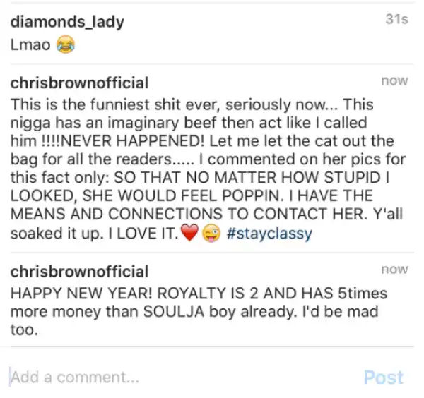 Chris Brown blasts Soulja Boy, says his daughter is 5 times richer than him